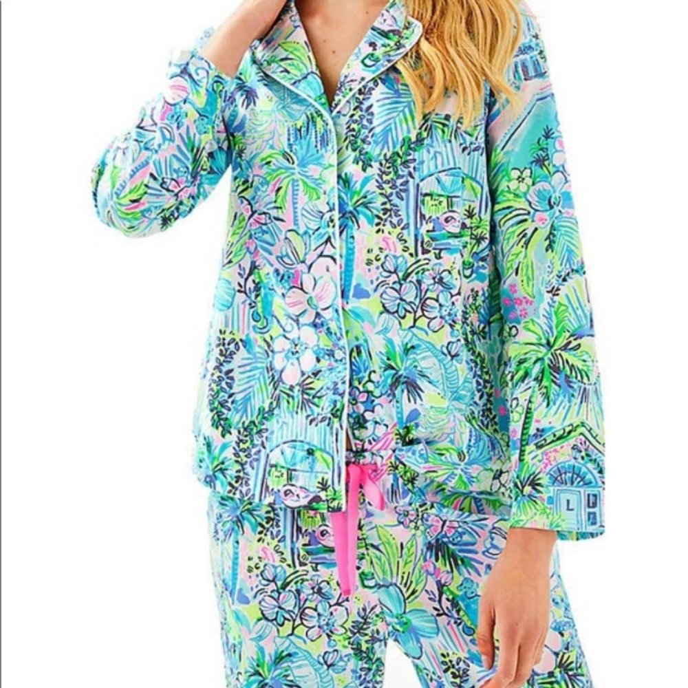 NWT Lilly Pulitzer Pajamas Set Lilly's House
